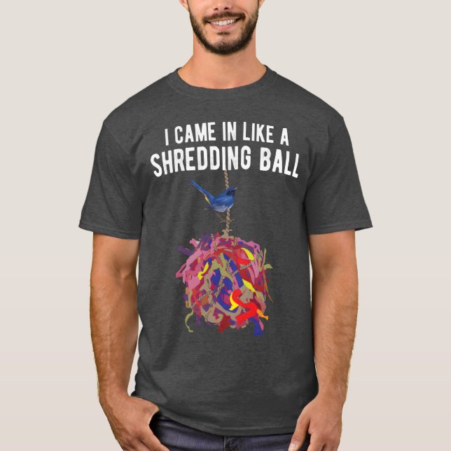 Camiseta Pássaro assistindo pássaro bebendo Engraçado garot (Frente)