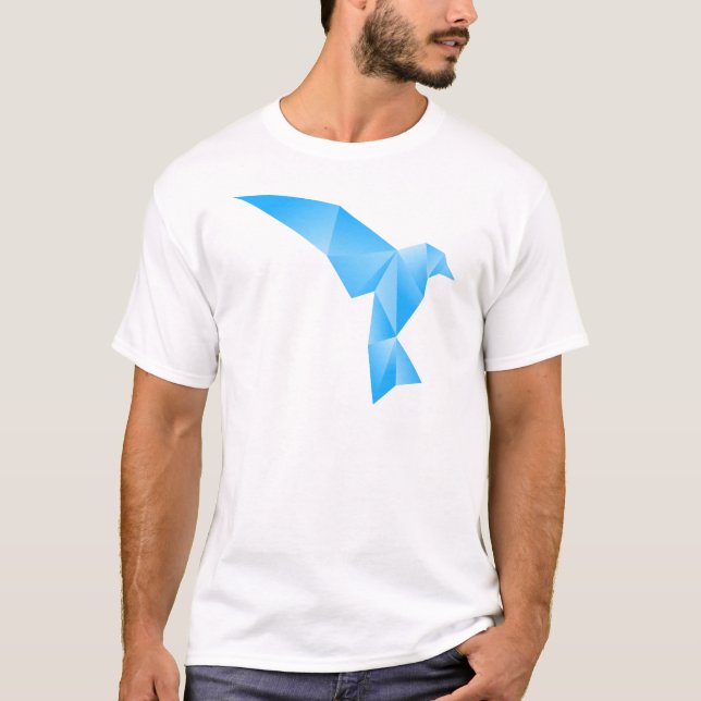Camiseta pássaro azul (Frente)