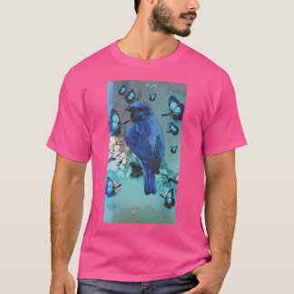 Camiseta Pássaro Azul