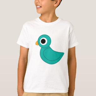 Camiseta Pássaro azul-claro