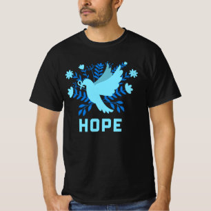 Camiseta Pássaro Azul da Esperança e da Paz - Dove