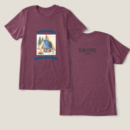 Camiseta Pássaro Azul Desenhado à Mão Engraçado Menos Traba