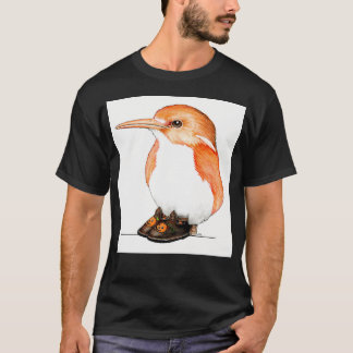 Camiseta Pássaro Bombescente Em Calçados Jack-O-Lanterna
