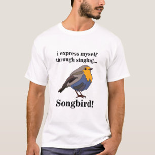 Camiseta Pássaro Canoro Robin
