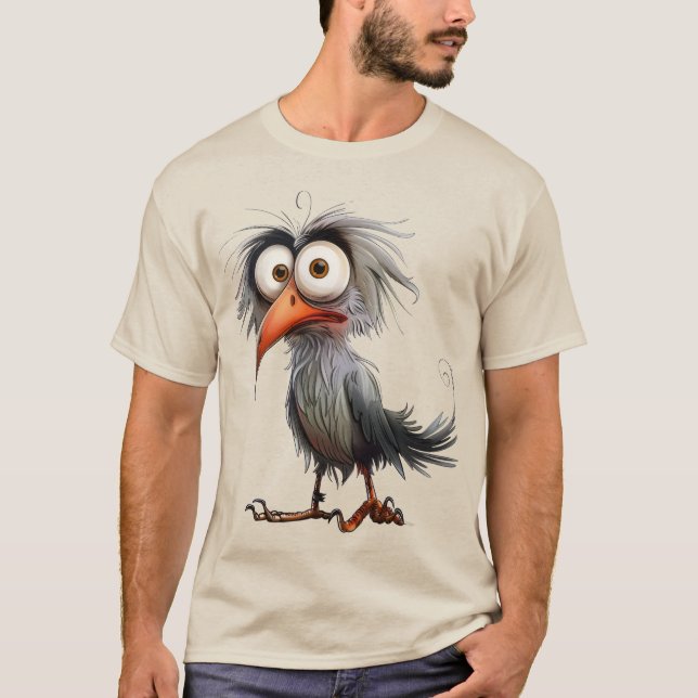 Camiseta Passaro caprichoso engraçado (Frente)