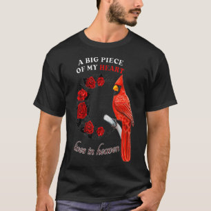 Camiseta Pássaro Cardeal Meu Coração Vive No Nativo Do C