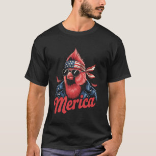 Camiseta Pássaro cardinal do norte Óculos de sol amante de