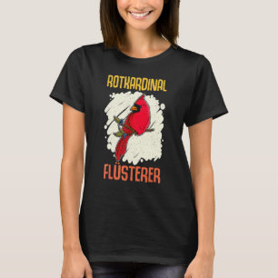 Camiseta Pássaro Cardinal Vermelho Biólogo Jardim Ornit Son