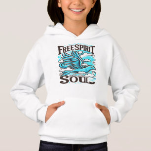 Camiseta Pássaro Céu com Espírito Livre e Alma