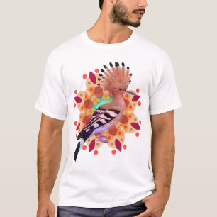 Camiseta Pássaro colorido do Hoopoe