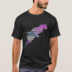 Camiseta Pássaro Colorido legal Falando Papagaio Artigo 1°