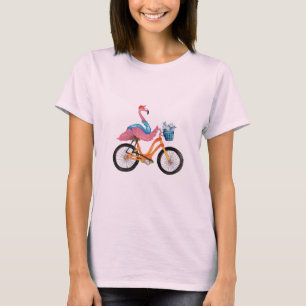 Camiseta pássaro com uma refeição