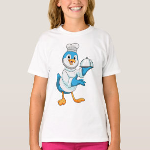 Camiseta Pássaro como cozinheiro com Púltimo
