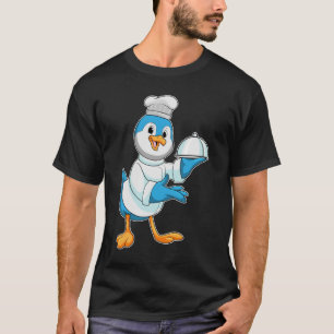 Camiseta Pássaro como cozinheiro com Púltimo