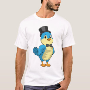 Camiseta Pássaro como Noivo com Laço