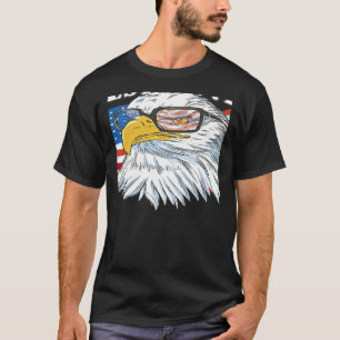 Camiseta Pássaro da covina Ocidental Eagle - bandeira ameri