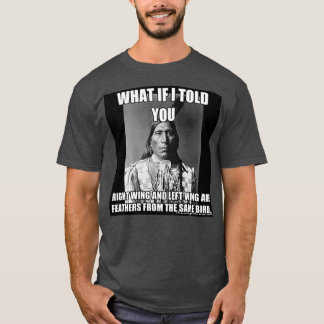 Camiseta Pássaro da Direita da asa esquerda