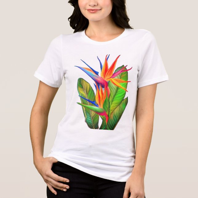 Camiseta Pássaro da Flor do Paraíso (Frente)
