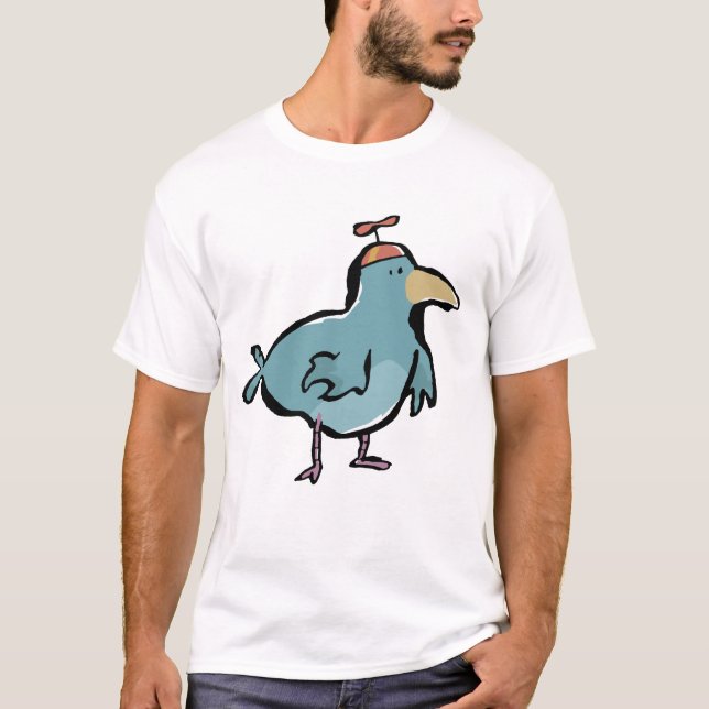 Camiseta pássaro da hélice (Frente)