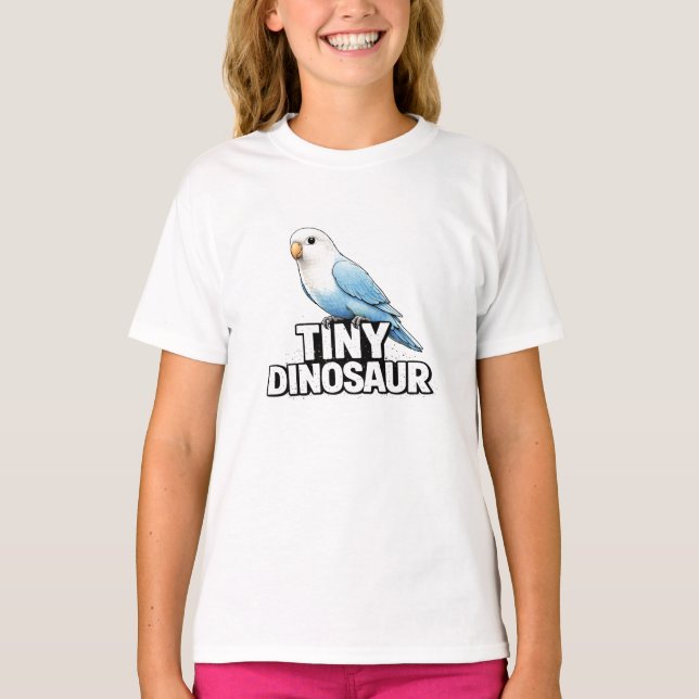 Camiseta Pássaro de Amor Dinossauro Minúsculo (Frente)