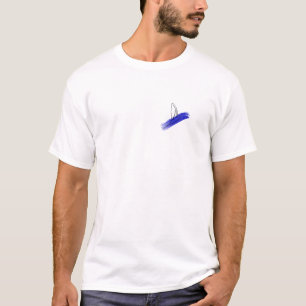 Camiseta Pássaro de Arte de Linha Mínima - Bruto Artístico