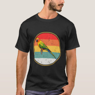 Camiseta Pássaro de Conure Sun Sunset Retro