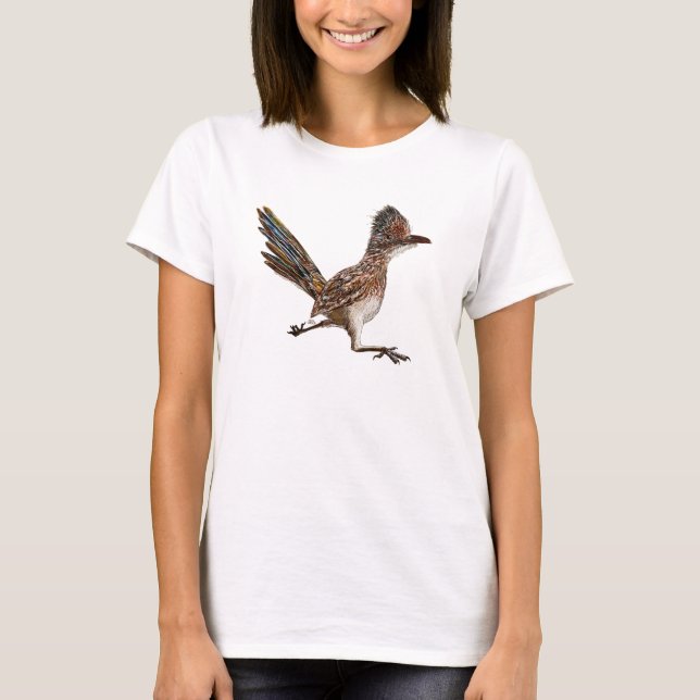 Camiseta Pássaro de Corredor Roadrunner Road (Frente)
