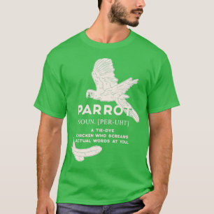 Camiseta Pássaro De Definição De Papagaio Fundido A