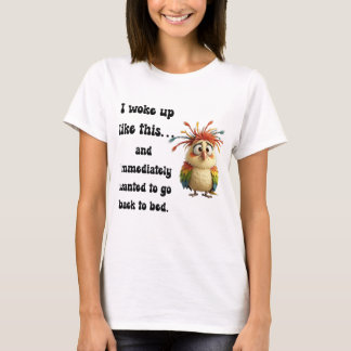 Camiseta Pássaro de Desenho Animado Atrapalhado – Ave Color