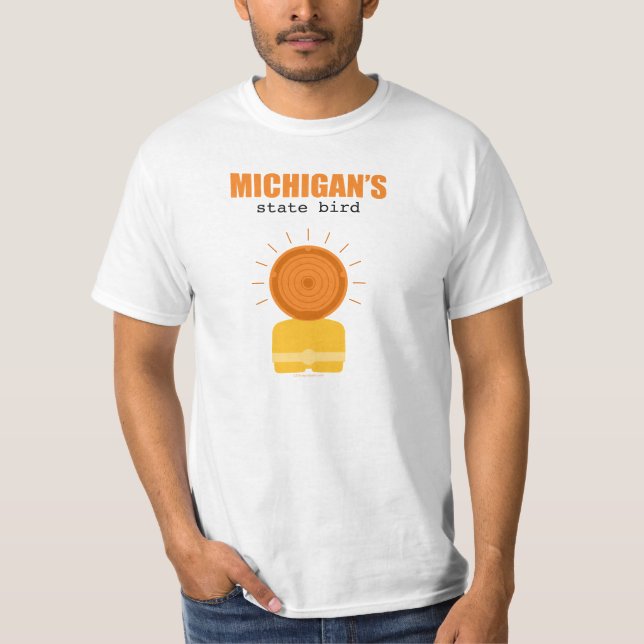 Camiseta Pássaro de estado de Michigan (Frente)