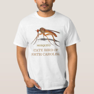 CAMISETA PÁSSARO DE ESTADO DE NORTH CAROLINA: O MOSQUITO