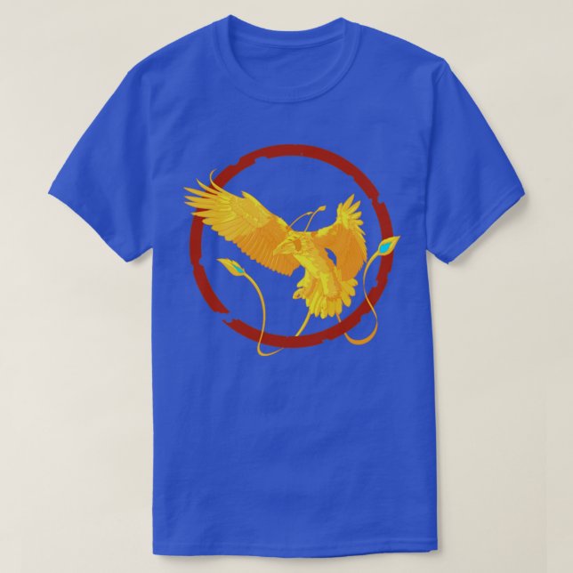 Camiseta Pássaro de Fogo Mítico Phoenix (Frente do Design)