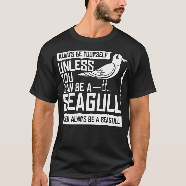 Camiseta Pássaro de Gaivota Marinha (Frente)