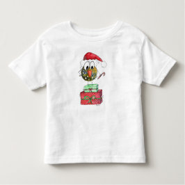 Camiseta Pássaro de Natal Branco bonito