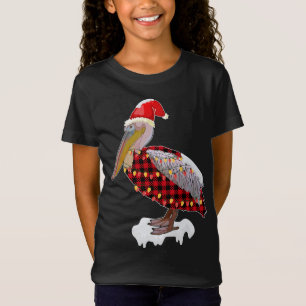 Camiseta Pássaro de Natal Pelican Hat Figurume Bird Love
