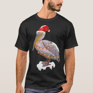 Camiseta Pássaro de Natal Pelican Hat Figurume Bird Love