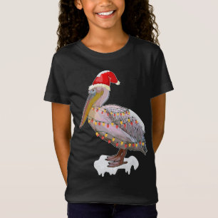 Camiseta Pássaro de Natal Pelican Hat Figurume Bird Love