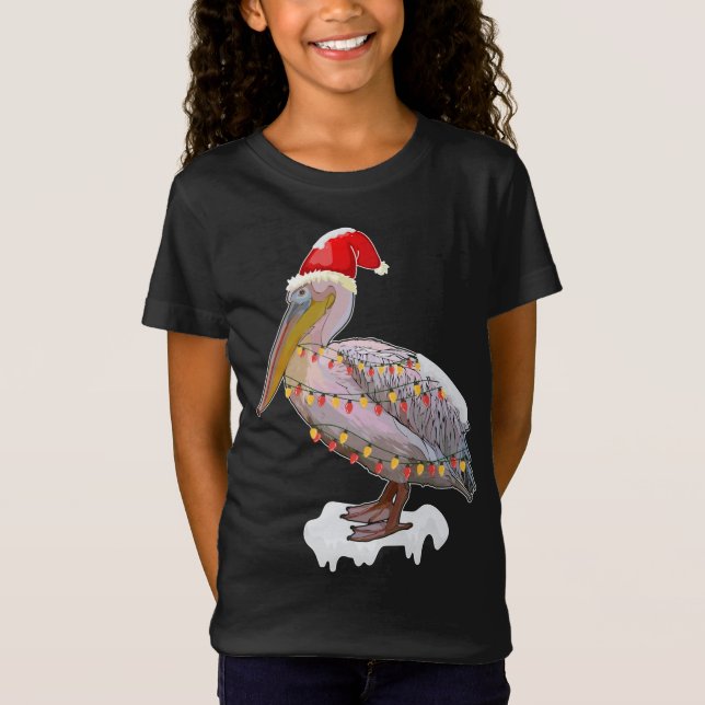 Camiseta Pássaro de Natal Pelican Hat Figurume Bird Love (Frente)