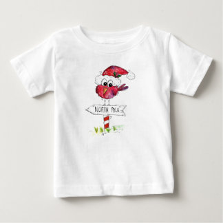 Camiseta Pássaro de Natal Vermelho Whimsic