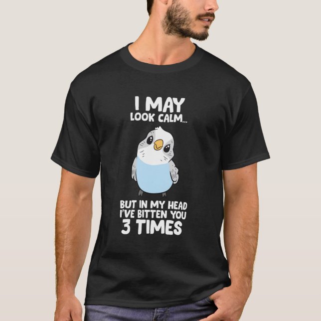 Camiseta Pássaro De Pais Na Minha Cabeça Eu Te Virei 3 Veze (Frente)