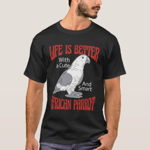 Camiseta Pássaro de papagaio africano