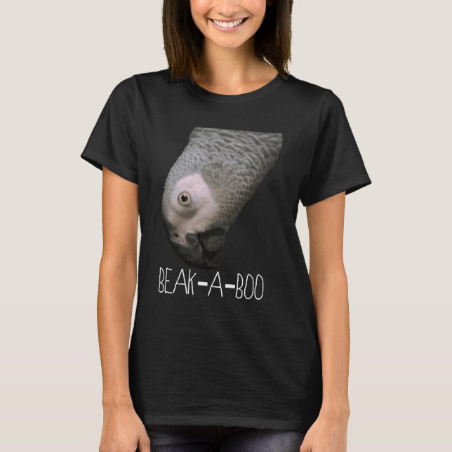 Camiseta Pássaro de Papagaio-Cinza Africano (Frente)
