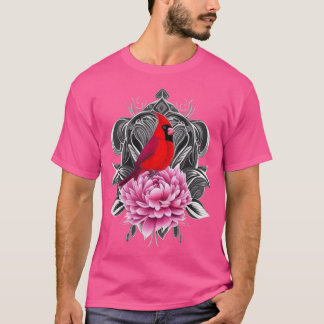 Camiseta Pássaro dinal com Peony Color Estado de Indiana Ta