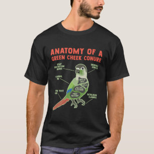 Camiseta Pássaro-do-abacaxi Engraçado Conure Green Conure