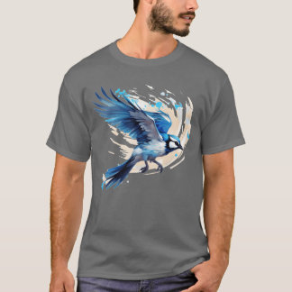 Camiseta Pássaro-do-mar-azul observando aves-vivas
