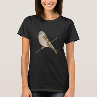 Camiseta Pássaro do Pardal da Casa num Twig