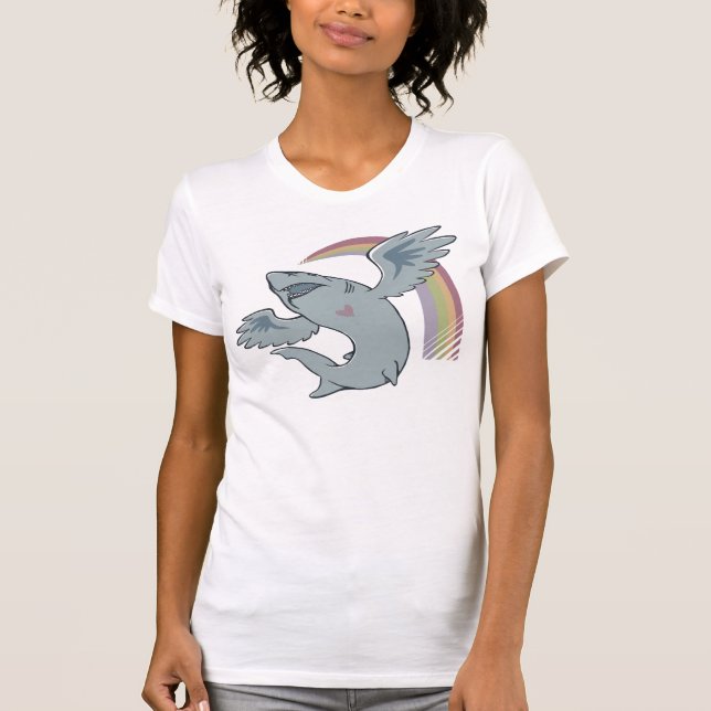 Camiseta Pássaro do tubarão (Frente)