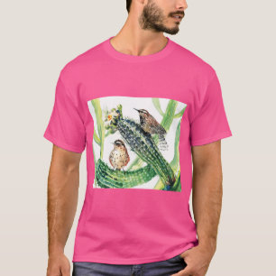 Camiseta Pássaro e Flores do Estado do Arizona