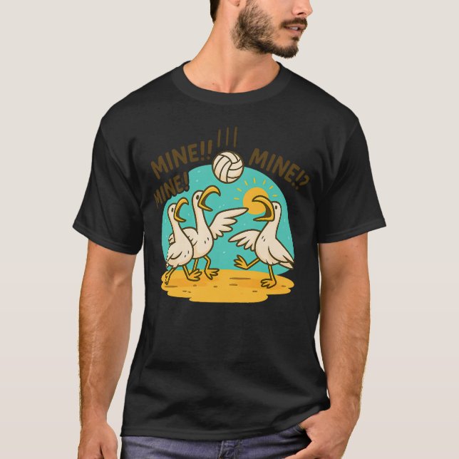 Camiseta Pássaro Engraçado Jogando (Frente)