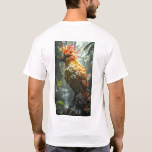 Camiseta Pássaro Exótico Colorido na Floresta Tropical Vibr